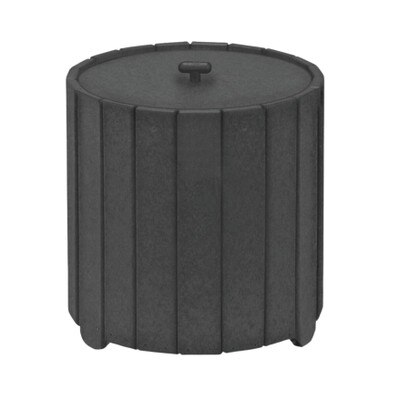 Round Divot Mix Containers Black 5g